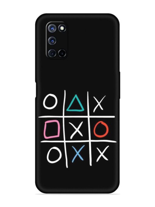 Super Neon Tic-Tac-Toe Embossed Soft Silicone Case for Oppo A72