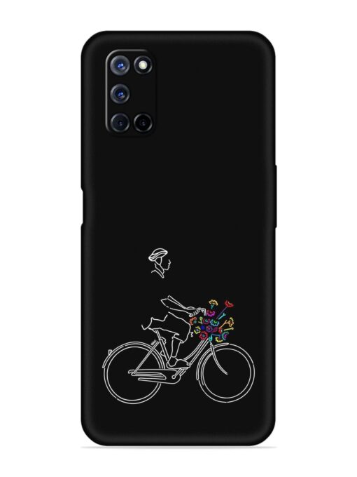 Minimalist Cycle Art Embossed Soft Silicone Case for Oppo A72