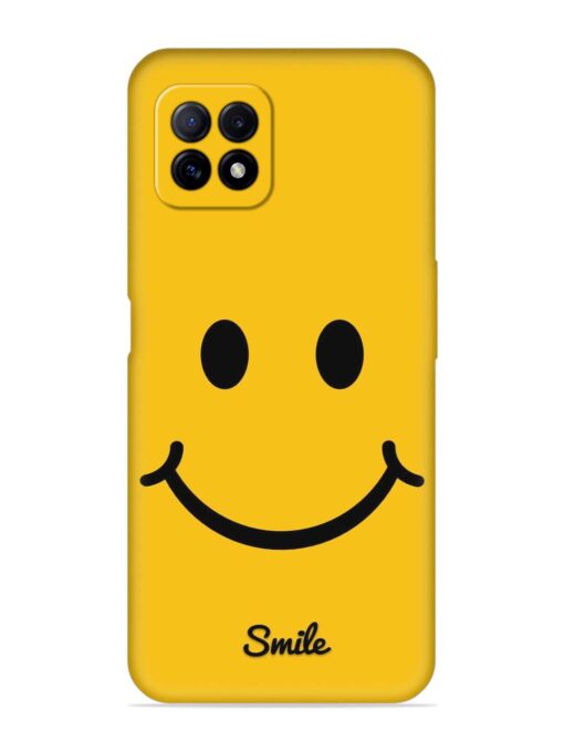 Yellow Smiley Embossed Soft Silicone Case for Oppo A73