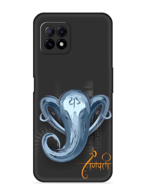 Illustration Lord Ganpati Embossed Soft Silicone Case for Oppo A73 Zapvi