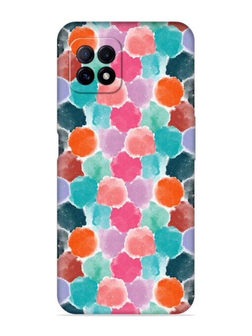 Colorful Seamless Pattern Embossed Soft Silicone Case for Oppo A73