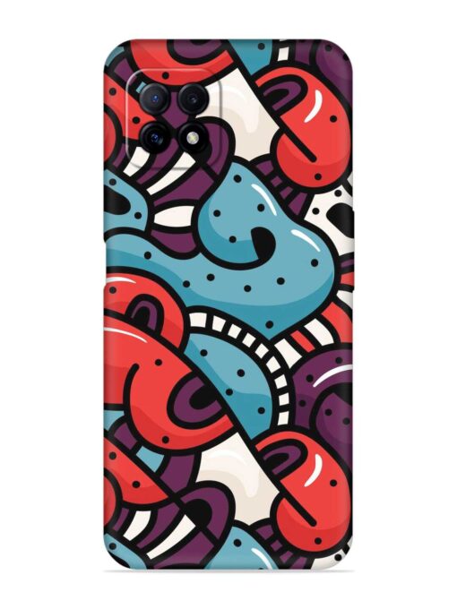 Seamless Backdrop Colorful Embossed Soft Silicone Case for Oppo A73 Zapvi