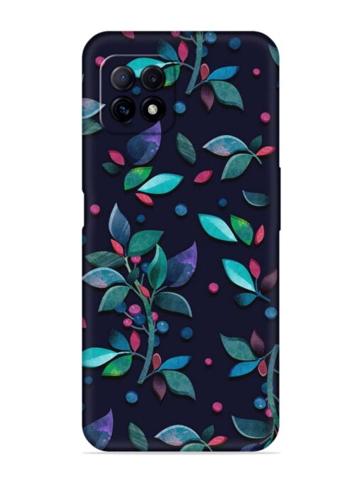 Decorative Watercolor Flower Embossed Soft Silicone Case for Oppo A73 Zapvi