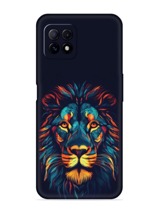 Colorful Lion Embossed Soft Silicone Case for Oppo A73