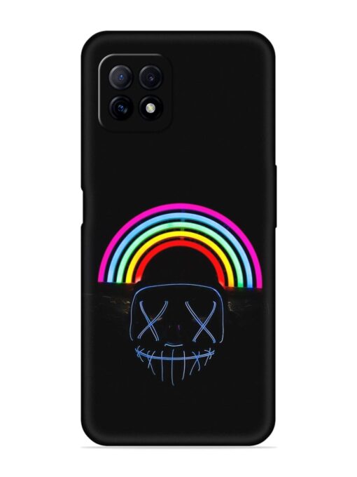 Mask Rainbow Embossed Soft Silicone Case for Oppo A73