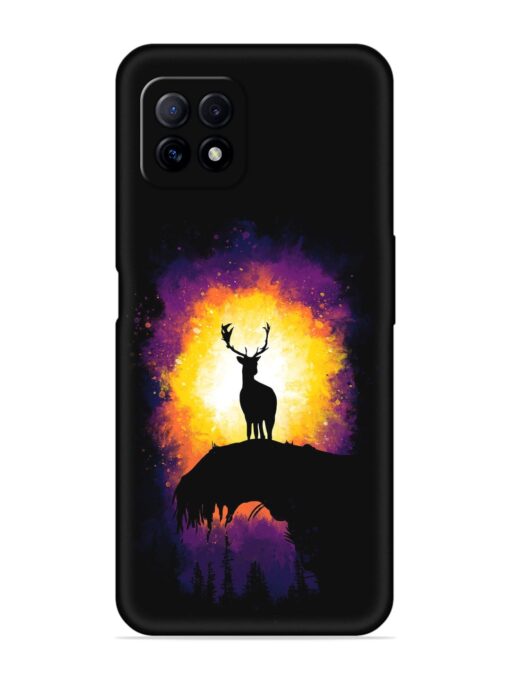 Elk Animal Art Embossed Soft Silicone Case for Oppo A73 Zapvi