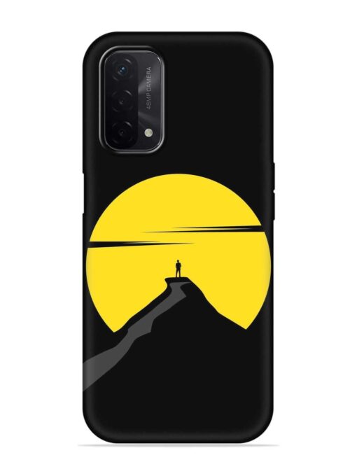 Black Ultra Vector Embossed Soft Silicone Case for Oppo A74 (5G) Zapvi