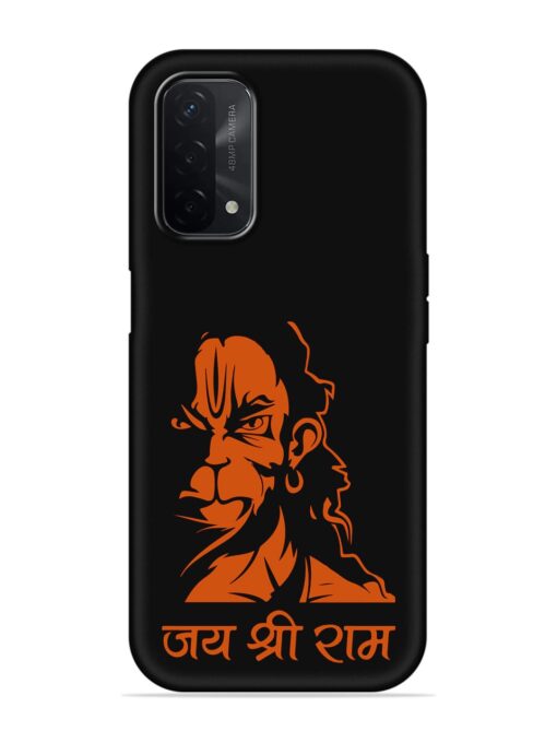 Angry Hanuman Embossed Soft Silicone Case for Oppo A74 (5G) Zapvi