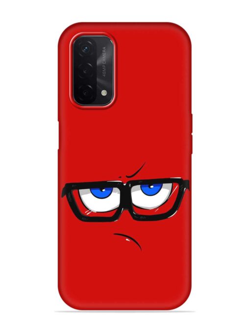 Rad Angry Face Embossed Soft Silicone Case for Oppo A74 (5G) Zapvi