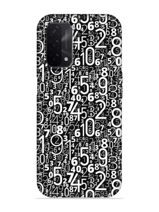 Many Numbers Different Embossed Soft Silicone Case for Oppo A74 (5G) Zapvi