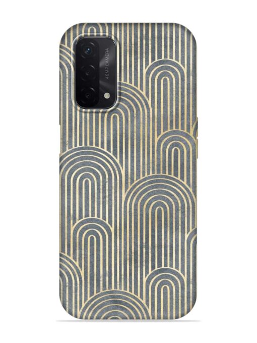 Art Deco Style Embossed Soft Silicone Case for Oppo A74 (5G) Zapvi