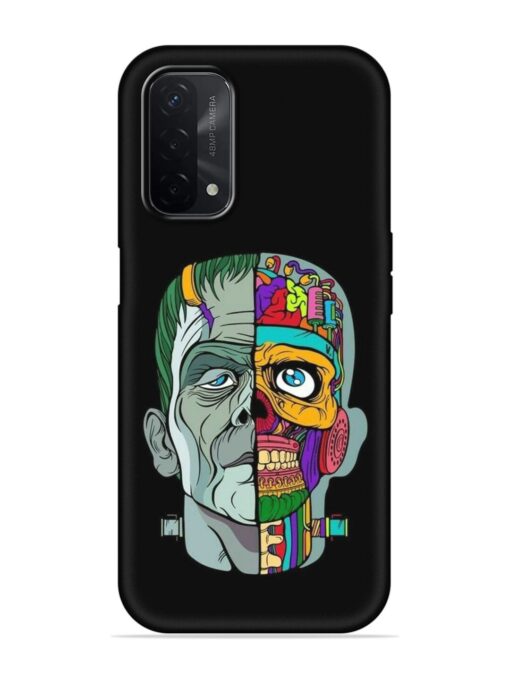 Men Vs Skull Embossed Soft Silicone Case for Oppo A74 (5G) Zapvi