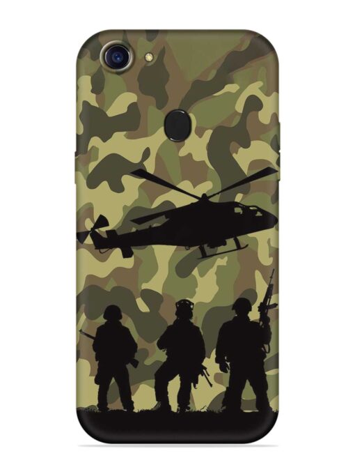 Army Heros Embossed Soft Silicone Case for Oppo A75 Zapvi