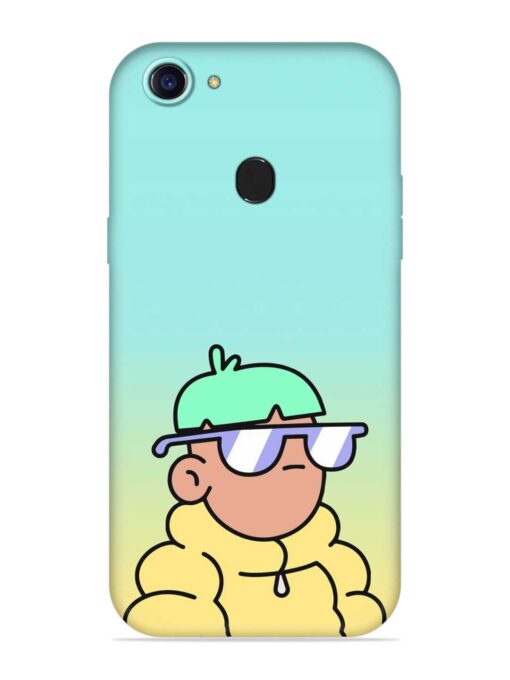 Doodles Cool Character Embossed Soft Silicone Case for Oppo A75 Zapvi