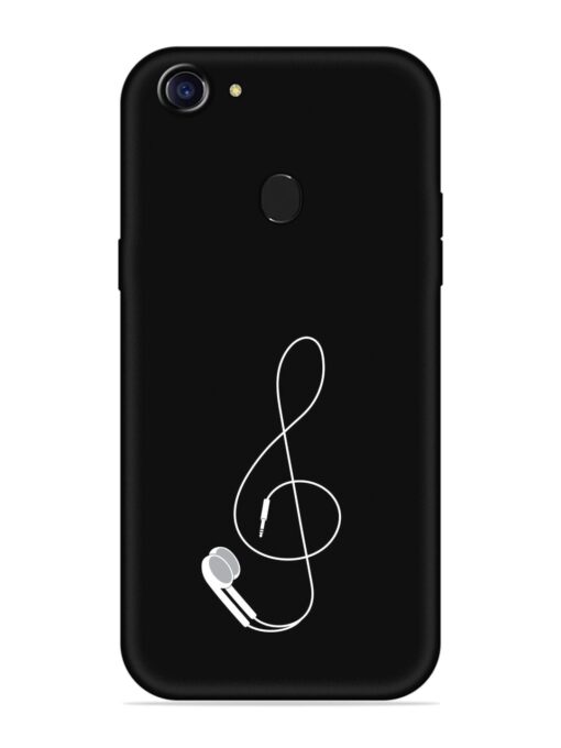 Music Earphone Vector Embossed Soft Silicone Case for Oppo A75