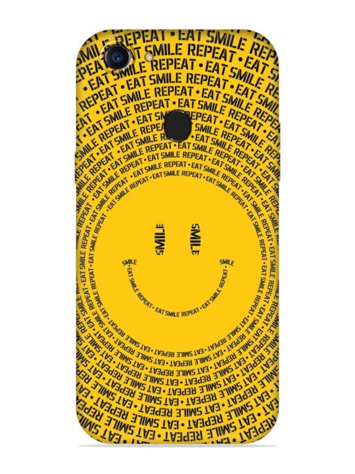 Smiley Embossed Soft Silicone Case for Oppo A75 Zapvi