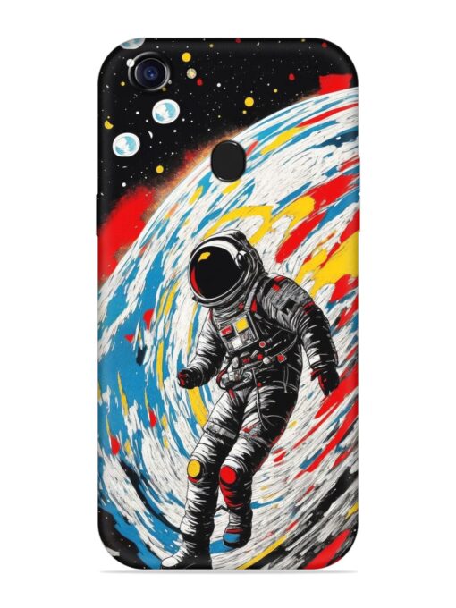 Astronaut Art Embossed Soft Silicone Case for Oppo A75 Zapvi