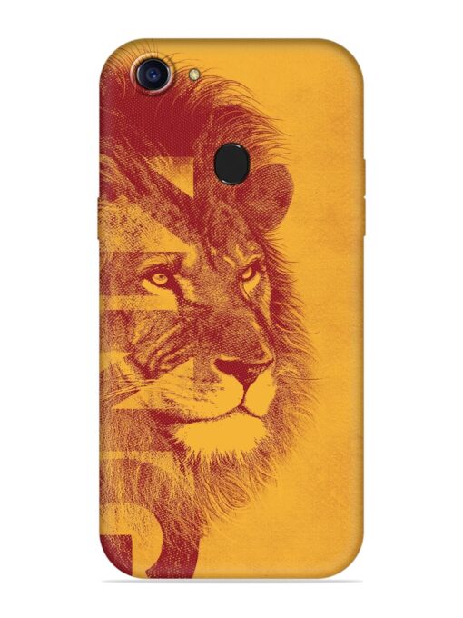 Gold Lion Crown Art Embossed Soft Silicone Case for Oppo A75