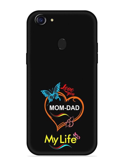 Love You Mom Dad Embossed Soft Silicone Case for Oppo A75