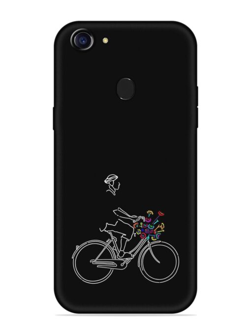 Minimalist Cycle Art Embossed Soft Silicone Case for Oppo A75