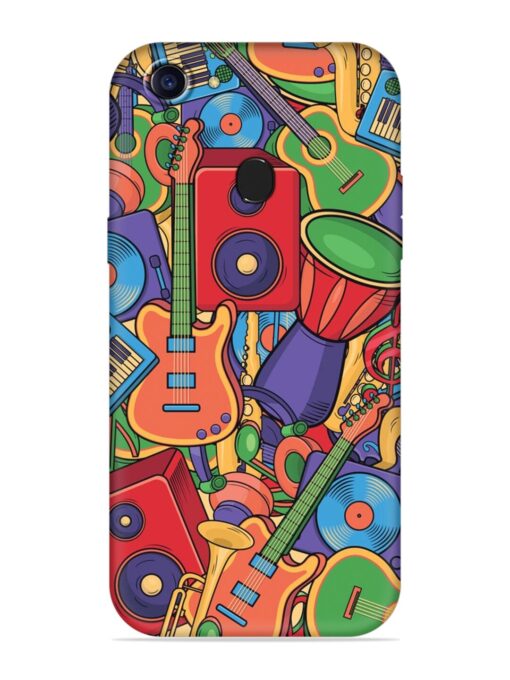 Colorful Music Art Embossed Soft Silicone Case for Oppo A75