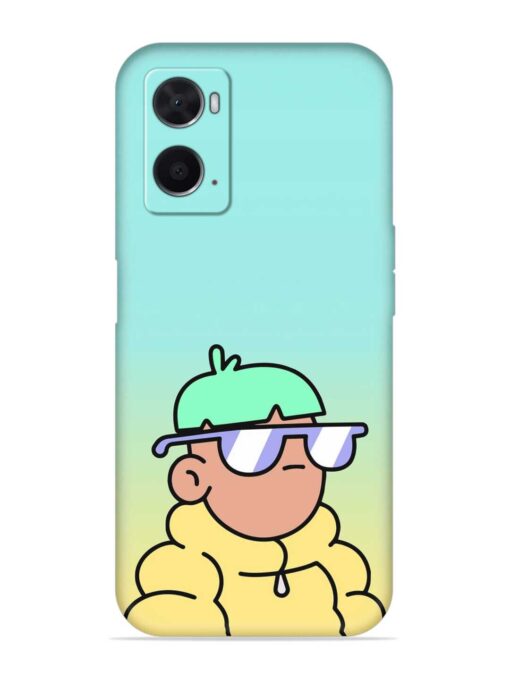 Doodles Cool Character Embossed Soft Silicone Case for Oppo A76