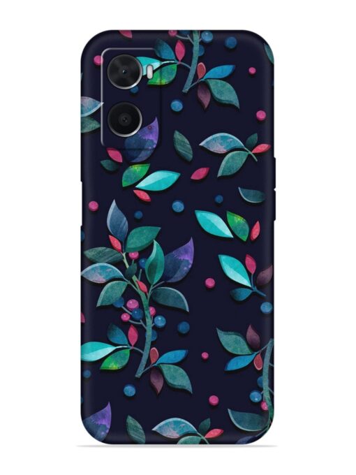 Decorative Watercolor Flower Embossed Soft Silicone Case for Oppo A76