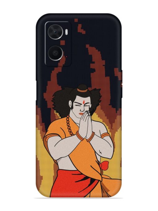 Shree Ram Vector Embossed Soft Silicone Case for Oppo A76