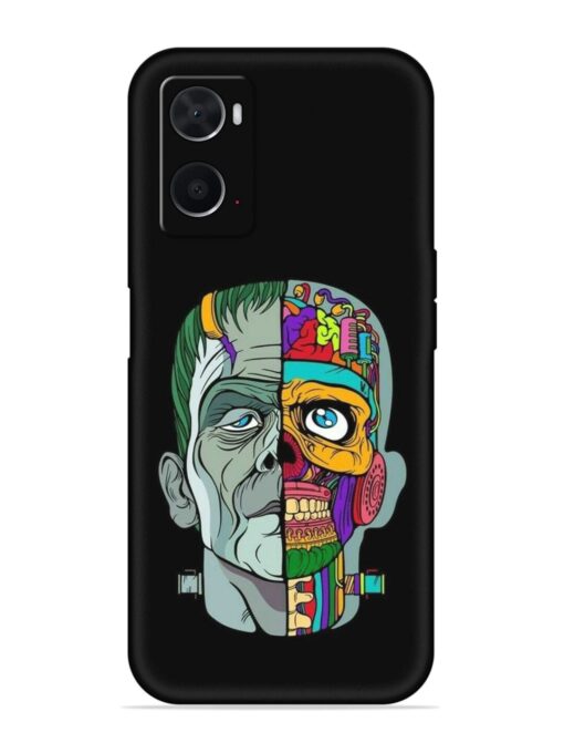 Men Vs Skull Embossed Soft Silicone Case for Oppo A76