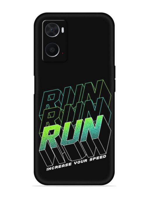 Run Embossed Soft Silicone Case for Oppo A76