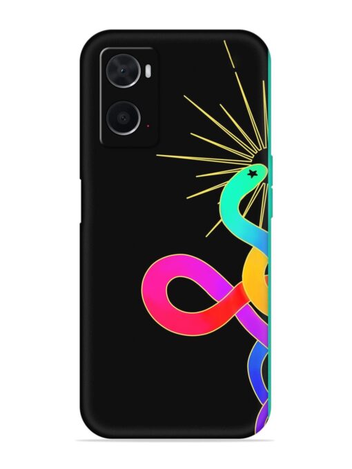 Art Geometric Abstraction Embossed Soft Silicone Case for Oppo A76