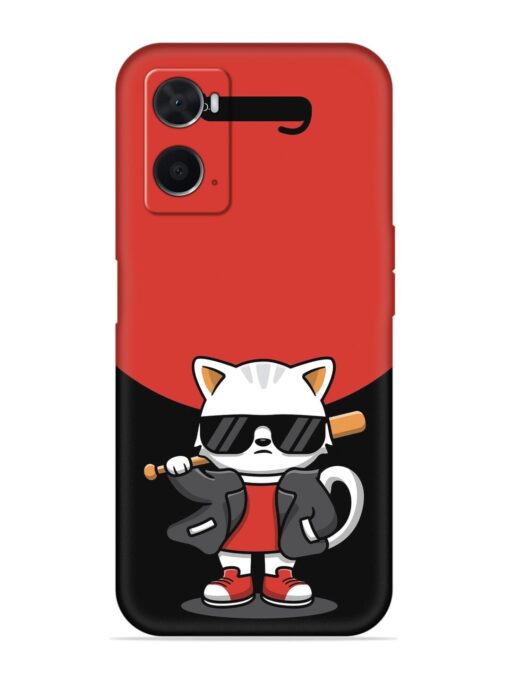 Cool Little Bear Cartoon Embossed Soft Silicone Case for Oppo A76