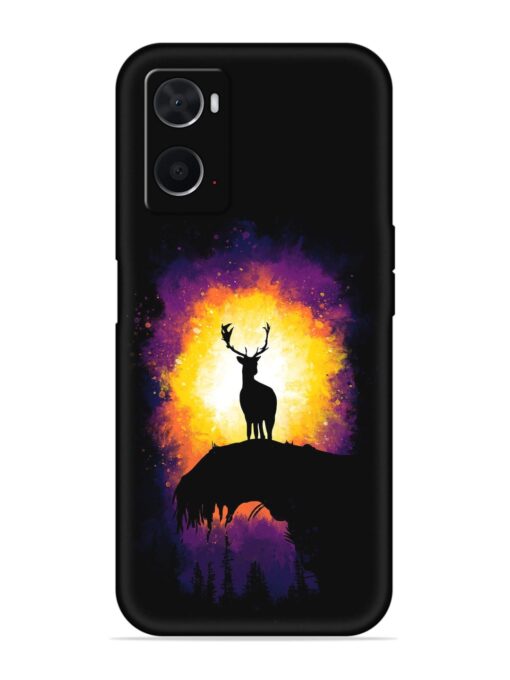 Elk Animal Art Embossed Soft Silicone Case for Oppo A76