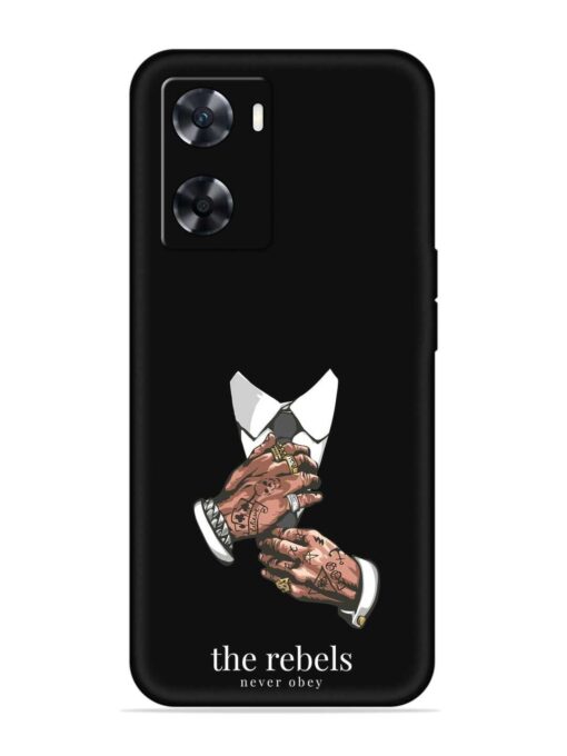 Rebels Slogan Man Embossed Soft Silicone Case for Oppo A77