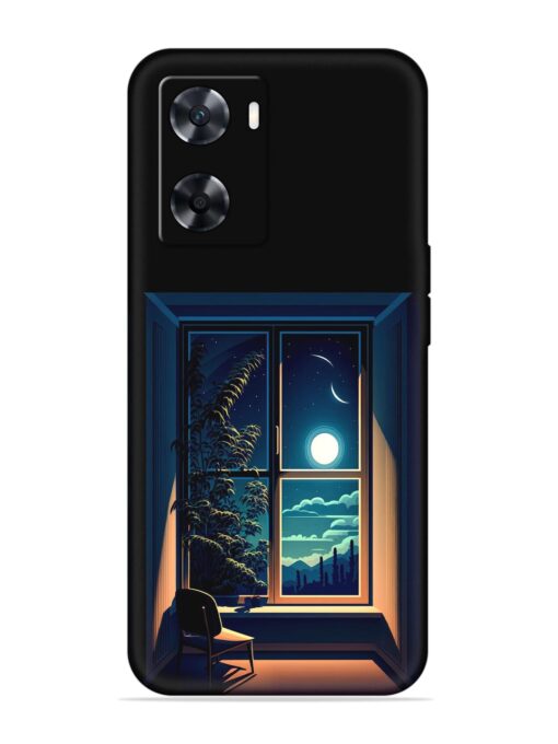 Night View At Window Embossed Soft Silicone Case for Oppo A77 Zapvi