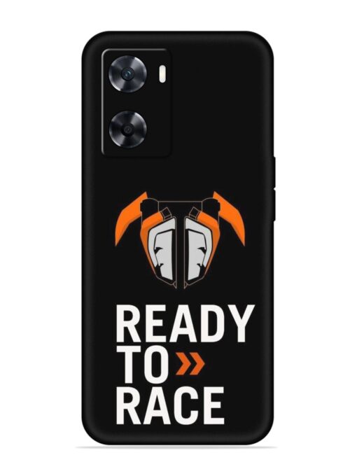 Ready To Race Embossed Soft Silicone Case for Oppo A77 Zapvi