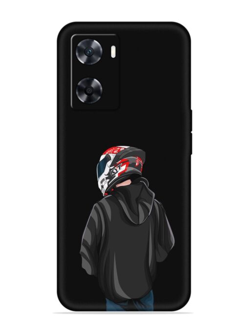 Motorcycle Rider Embossed Soft Silicone Case for Oppo A77