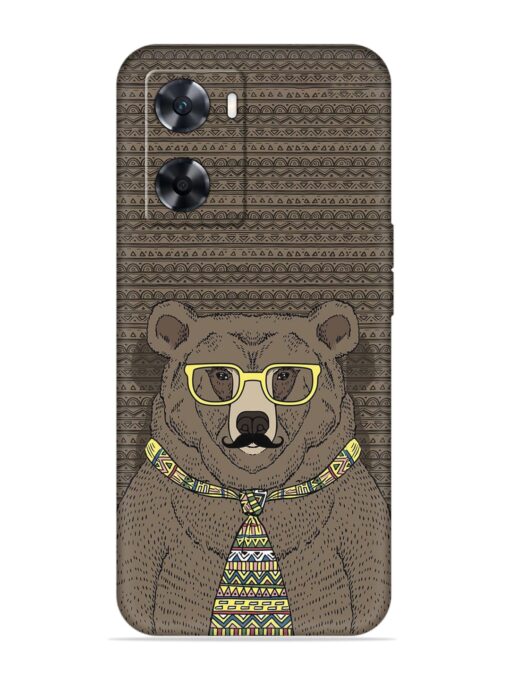 Grizzly Bear Embossed Soft Silicone Case for Oppo A77 Zapvi