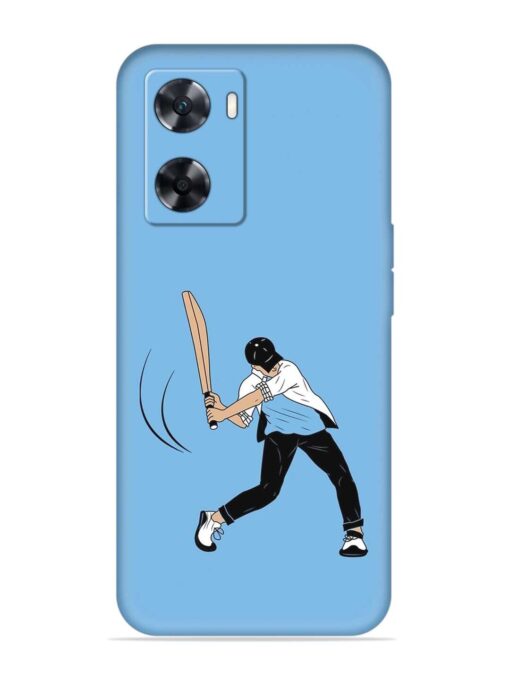 Cricket Gully Boy Embossed Soft Silicone Case for Oppo A77S Zapvi