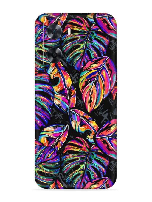 Tropical Seamless Vector Embossed Soft Silicone Case for Oppo A77S