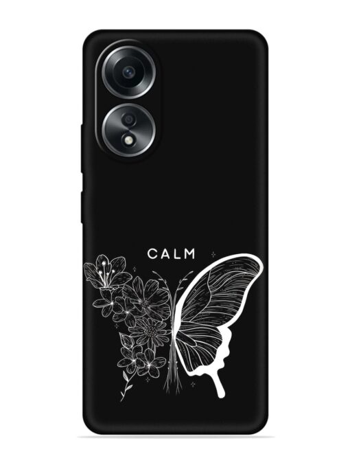 Calm Embossed Soft Silicone Case for Oppo A78 (4G)