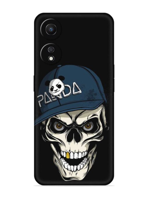 Panda Skull Embossed Soft Silicone Case for Oppo A78 (5G)