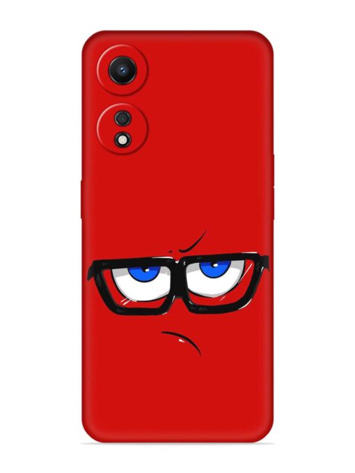 Rad Angry Face Embossed Soft Silicone Case for Oppo A78 (5G)