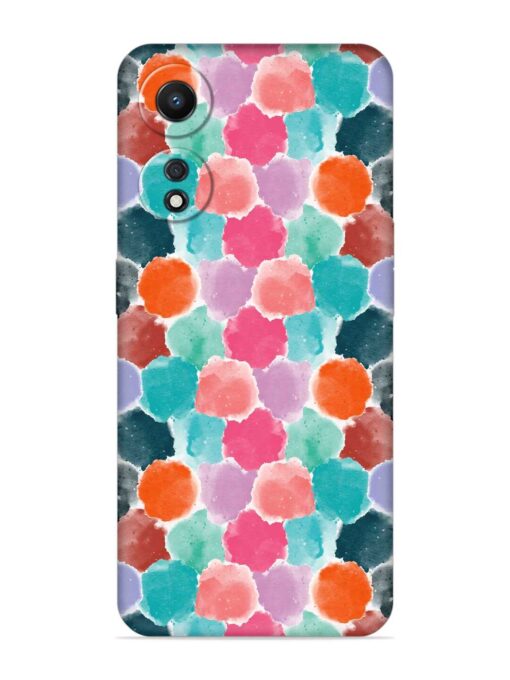 Colorful Seamless Pattern Embossed Soft Silicone Case for Oppo A78 (5G)