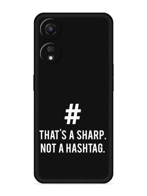 Thats Sharp Not Embossed Soft Silicone Case for Oppo A78 (5G)