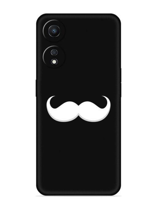 Mustache Vector Embossed Soft Silicone Case for Oppo A78 (5G) Zapvi