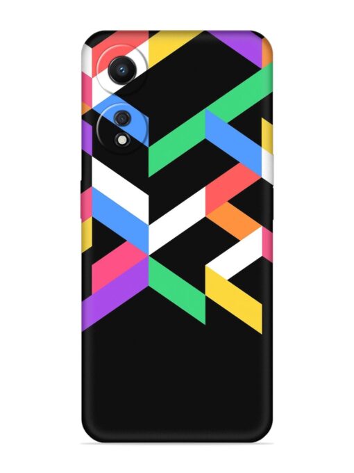 Colorshape Abstarct Embossed Soft Silicone Case for Oppo A78 (5G)