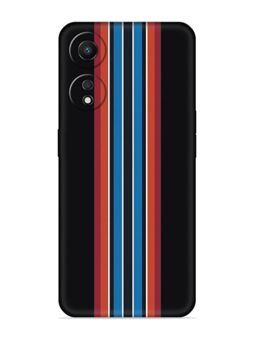 Vertical Strips Embossed Soft Silicone Case for Oppo A78 (5G) Zapvi