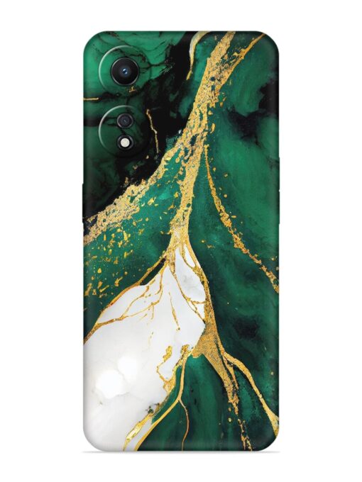 Blue Marble Art Embossed Soft Silicone Case for Oppo A78 (5G) Zapvi