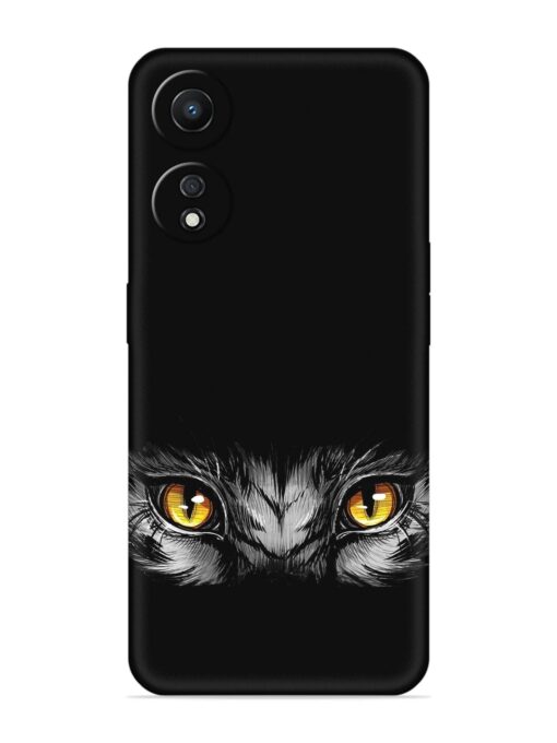 Scary Eye Embossed Soft Silicone Case for Oppo A78 (5G)